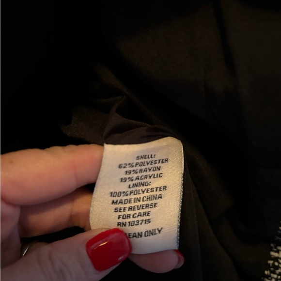 Nanette Lepore tweeted blazer. New with tags. 19”ptp. Front pockets. - Picture 5 of 6